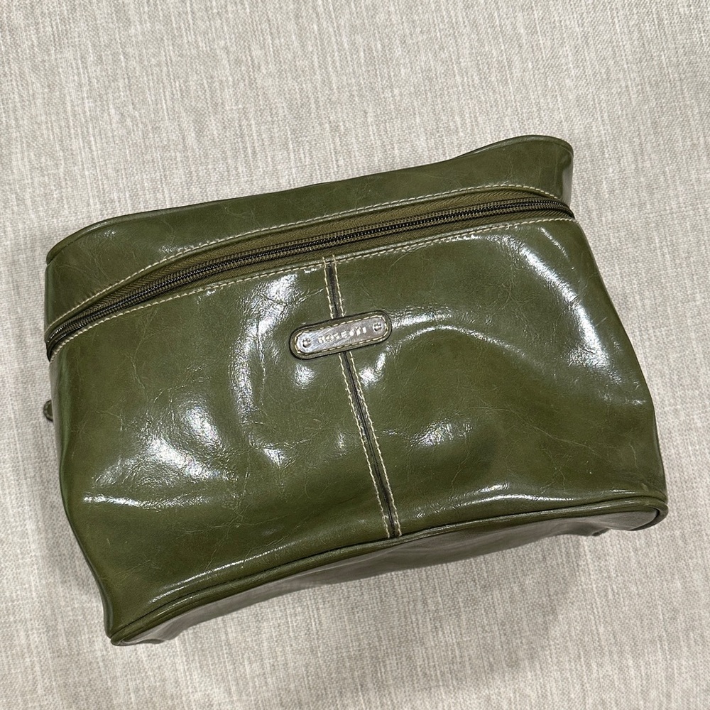 Rosetti Olive Green Faux Leather Toiletry Bag